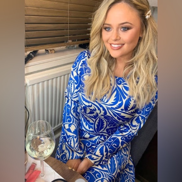 Zara Long Printed Dress - Satin Maxi Dress - Picture 8 of 15